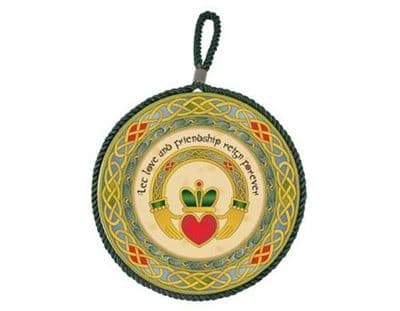 Claddagh Ring Wall Plaque Pot Holder