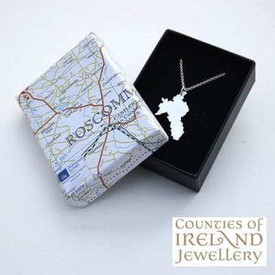 County Roscommon Map Pendant