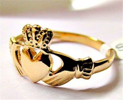 Facet Maid's Claddagh Ring 10 carat Gold