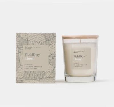 Field Day Large Linen Candle