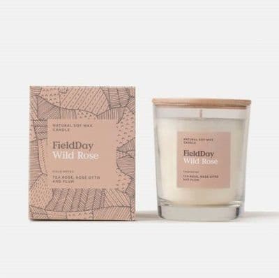 Field Day Large Rose Candle