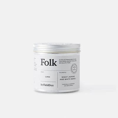 Field Day Luna Folk Tin Candle