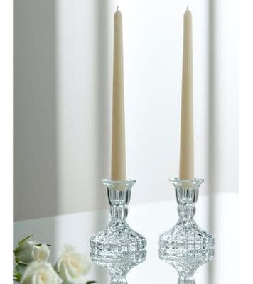 Galway Crystal Ashford Candlestick Pair