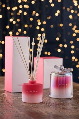 Galway Crystal Cinnamon Reed Diffuser and Bell Candle Set