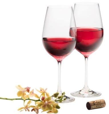 Galway Crystal Elegance Red Wine Goblets Pair