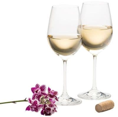 Galway Crystal Elegance White Wine Goblets Pair