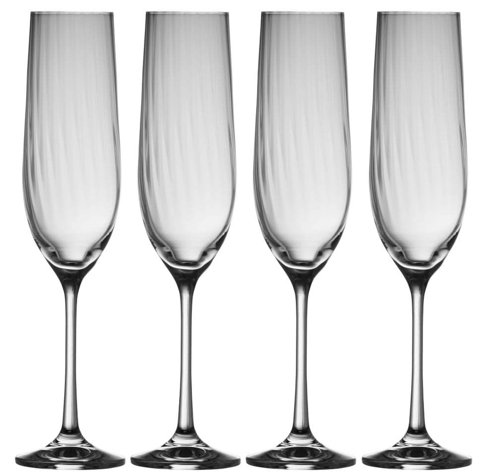 Galway Crystal Erne Champagne Flutes Set