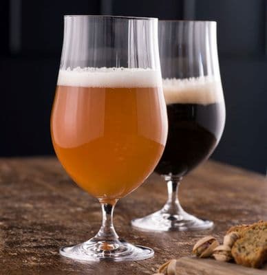 Galway Crystal Erne Craft Beer/Cocktail Glasses Pair