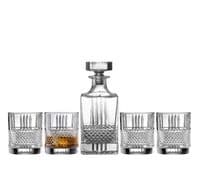 Galway Crystal Eyre Whiskey Decanter Set With Glasses