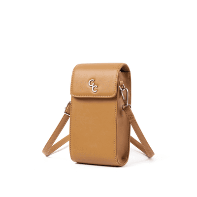 Galway Crystal Mini Cross Body Bag - Tan