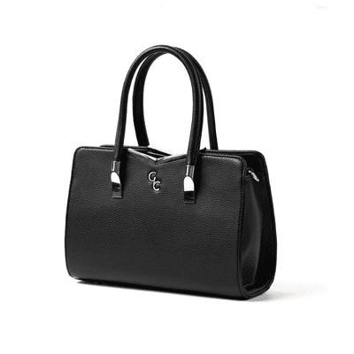 Galway Crystal Top Handle Handbag - Black