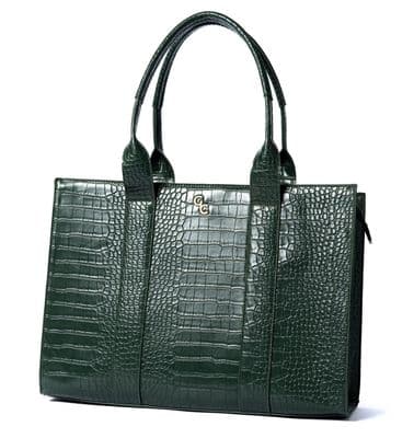 Galway Crystal XL Tote Handbag - Green