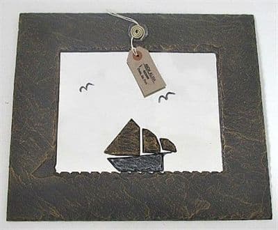 Galway Hooker Slate Mirror Large