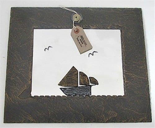 Galway Hooker Slate Mirror Large