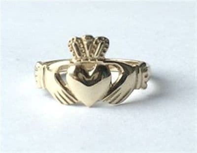 Gents Gold Claddagh Ring
