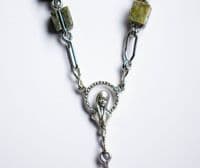 Genuine Irish Connemara Marble Rosary Beads.