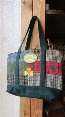 Handmade Irish Tweed Patch Shoulder Bag/Purse