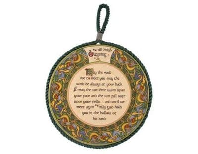 Irish Blessing Wall Plaque Pot Holder