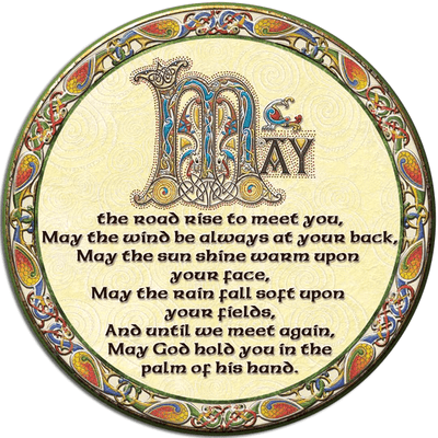 Irish Celtic Coaster - Traditional Irish Blessing 1