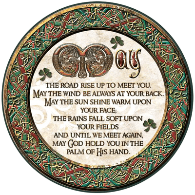 Irish Celtic Coaster - Traditional Irish Blessing 2