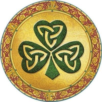 Irish Celtic Dinner Mat - Shamrock