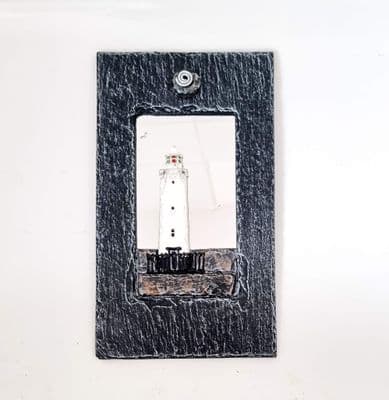 Irish Lighthouse Slate Mirror