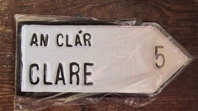 Irish Road Sign - Clare