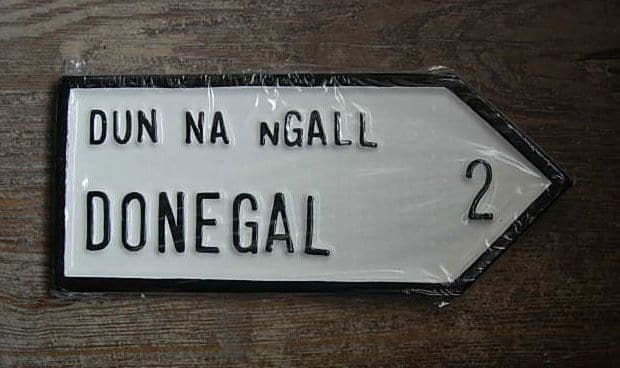 Donegal Postmark Irish Road Sign - Donegal
