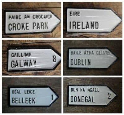 Buy Hand Made Irish Road Signs County, Village, Town