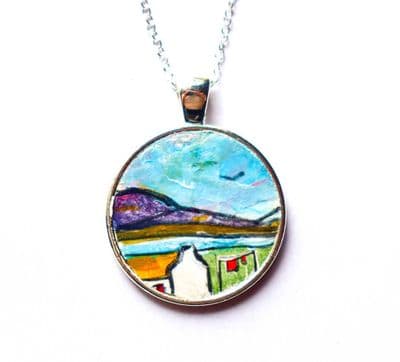 Irish Thatched Cottage Necklace