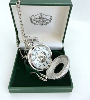 Mullingar Pewter Mechanical Pocket Watch