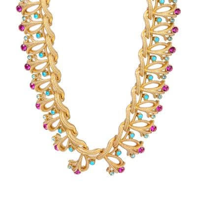 Newbridge Pink and Turquoise Necklace