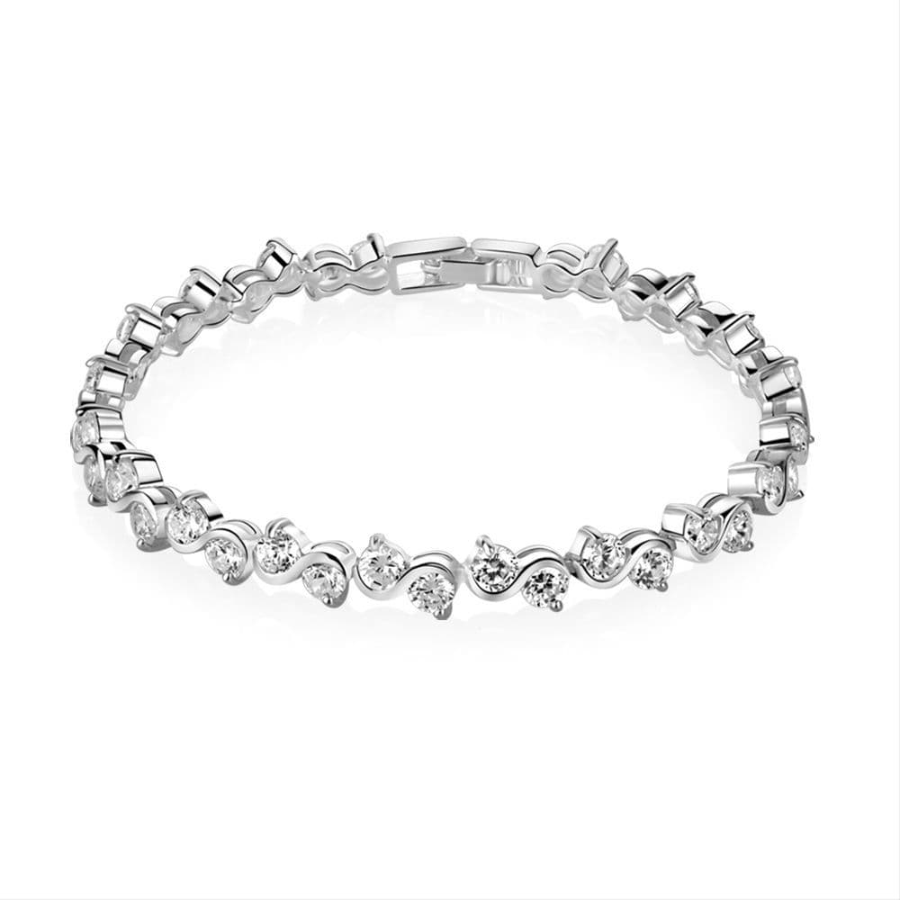 Newbridge Silverware Clear Stone Bracelet