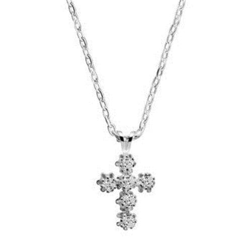 Newbridge Silverware Jewellery Cross Pendant Clear