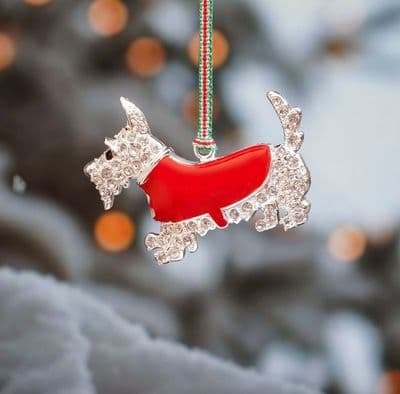 Newbridge Silverware Scottie Dog Hanging Decoration