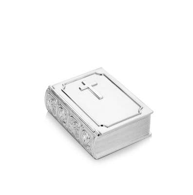 Newbridge Silverware Silver Plated Trinket Box With Cross