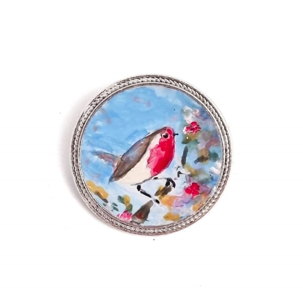 Robin Brooch
