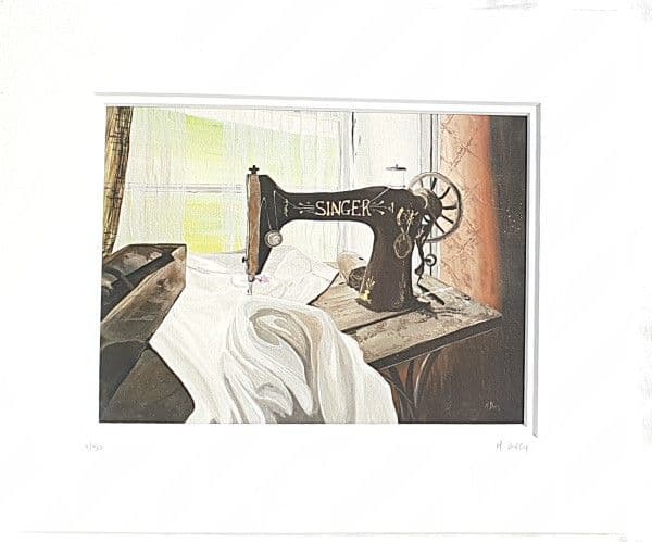 Singer Sewing Machine Print