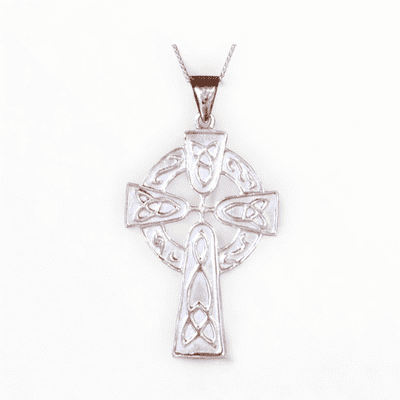 Sterling Silver Large Celtic Cross Pendant
