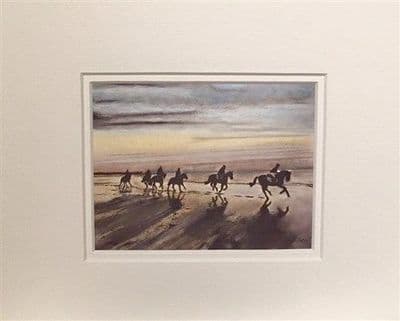 Sunset Beach Ride 10x8 Print