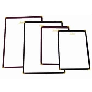 American Style Menu Holder - A5 Burgundy 2 page