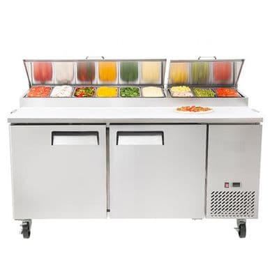 Atosa MPF8202GR Professional Pizza-Salad Prep Fridge (Promotion Price)