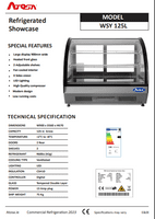 Atosa WSY125L Counter Top Curved Display Chiller 125 Litre (Promotion Price)