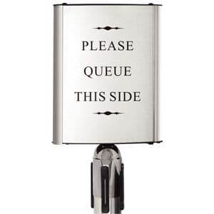 Barrier Post Sign Frame A4