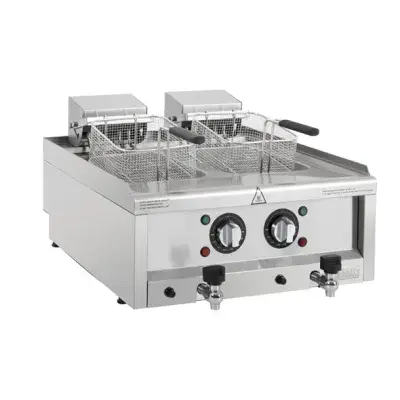Buffalo 600 Series Countertop Electric Fryer 2x 8Ltr