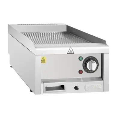 Buffalo 600 Series Ribbed Electric Griddle 400mm - Availabke In 2.9kW & 3 kW