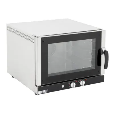 Buffalo Convection Oven with Humidity 4x GN 1/1 - Single Phase / Three Phase