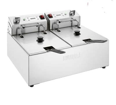 Buffalo Double Electric Fryer with Timer 2x5Ltr