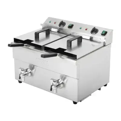 Buffalo Twin Tank Induction Fryer 2x3kW