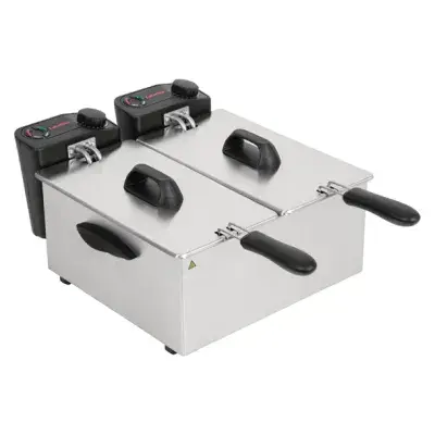 Caterlite Light Duty Twin Tank Twin Basket Electric Fryer 2x2kW